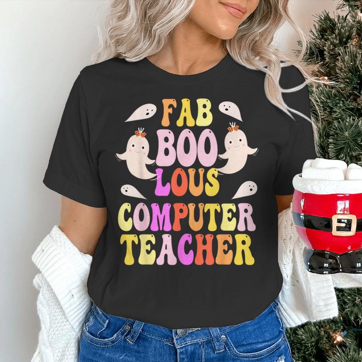 Faboolous COMPUTER TEACHER Costume This Is My Spooky Mom Dad Women's T-Shirt, gift for family, gift for coworker Faboolous COMPUTER TEACHER Costume This Is My Spooky Mom Dad Women's T-Shirt, gift for family, gift for coworker