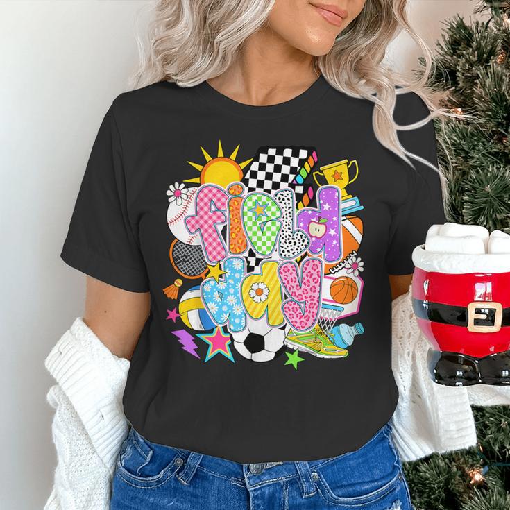 Field Day Fun Day Let The Games Begin Field Trip Teacher Kid Women's T-Shirt, gift for family, gift for coworker Field Day Fun Day Let The Games Begin Field Trip Teacher Kid Women's T-Shirt, gift for family, gift for coworker