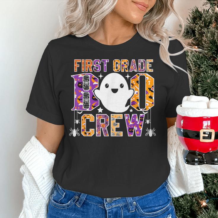 First Grade Boo Crew Teacher Student Halloween Costume Women's T-Shirt, First Grade Teacher Shirts, gift for family, gift for coworker