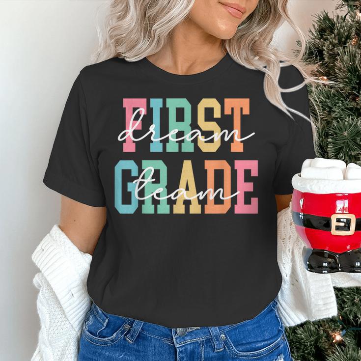 First Grade Dream Team Back To School 1st Grade Teacher Women's T-Shirt, First Grade Teacher Shirts, gift for family, gift for coworker