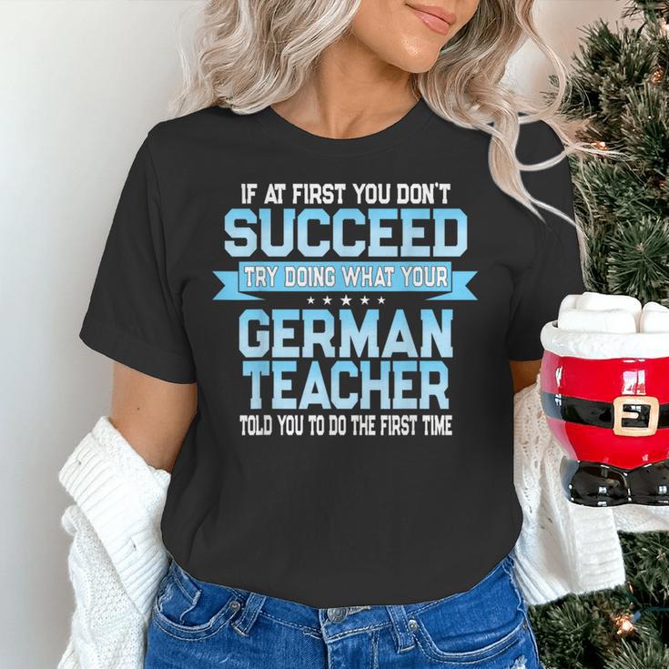 Fun German Teacher Appreciation Language Class Saying Women's T-Shirt, German Teacher Shirts, gift for family, gift for coworker Fun German Teacher Appreciation Language Class Saying Women's T-Shirt, German Teacher Shirts, gift for family, gift for coworker