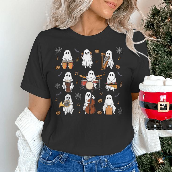 Ghost Music Teacher Halloween Musician Costume Women's T-Shirt, gift for family, gift for coworker