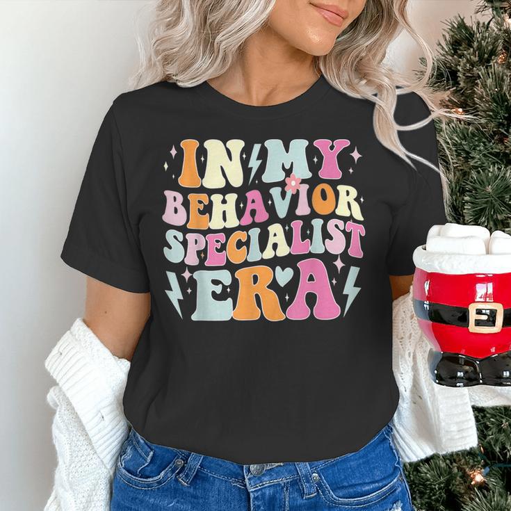 Groovy In My Behavior Specialist Era Behavior Teachers Women's T-Shirt, gift for family, gift for coworker
