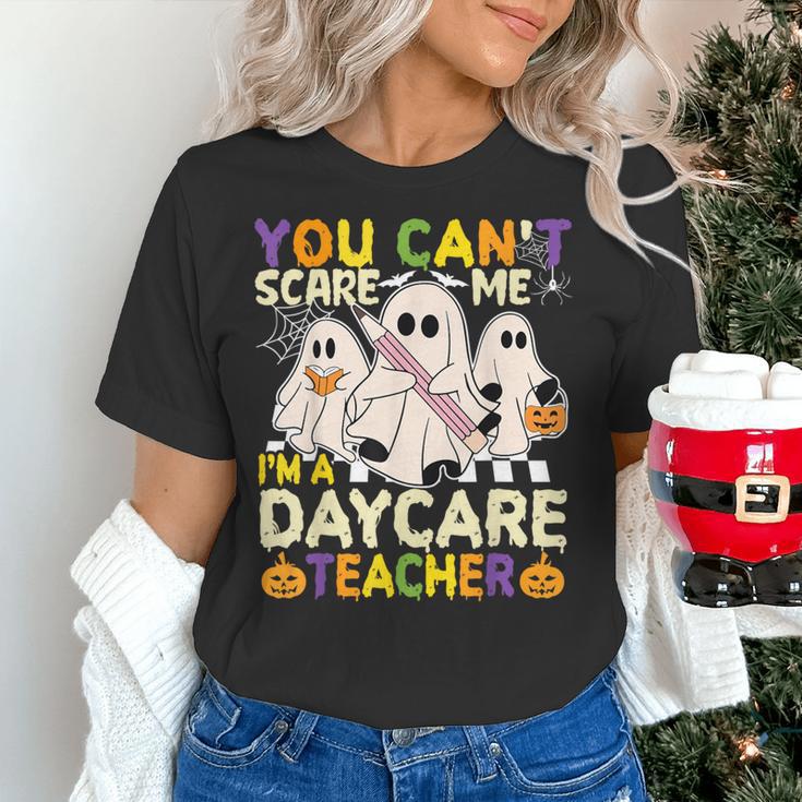 Halloween You Can't Scare Me I'm a Daycare Teacher Ghost Women's T-Shirt, gift for family, gift for coworker Halloween You Can't Scare Me I'm a Daycare Teacher Ghost Women's T-Shirt, gift for family, gift for coworker