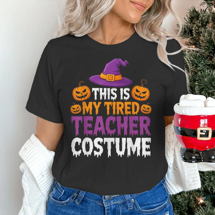 Halloween Costumes For Teachers Tired Teacher Costume Tee Women's T-Shirt, gift for family, gift for coworker Halloween Costumes For Teachers Tired Teacher Costume Tee Women's T-Shirt, gift for family, gift for coworker