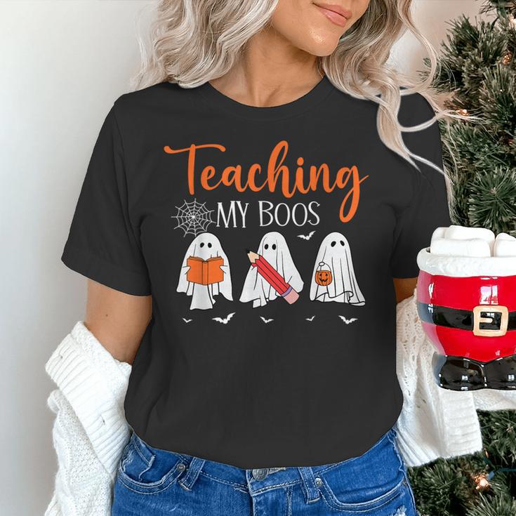 Halloween Ghost Teachers Teaching My Boos Costume Women Men Women's T-Shirt, gift for family, gift for coworker Halloween Ghost Teachers Teaching My Boos Costume Women Men Women's T-Shirt, gift for family, gift for coworker