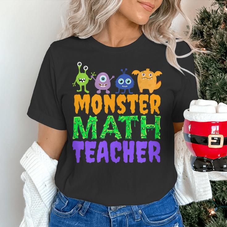 Halloween Monster Math Teacher Men Women Women's T-Shirt, gift for family, gift for coworker Halloween Monster Math Teacher Men Women Women's T-Shirt, gift for family, gift for coworker