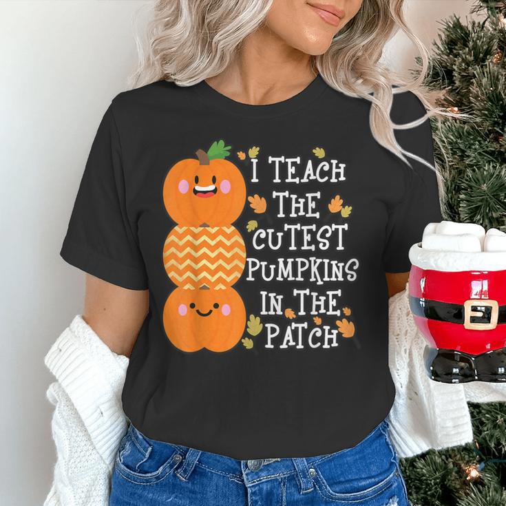 Halloween Teacher Shirt I Teach The Cutest Pumpkins In Patch Men Women Kids Women's T-Shirt, gift for family, gift for coworker