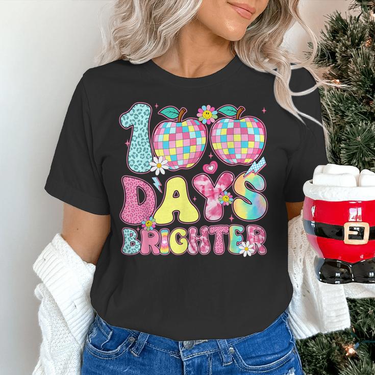 Happy 100th Day Of School 100 Days Brighter Teachers Kids Women's T-Shirt, gift for family, gift for coworker Happy 100th Day Of School 100 Days Brighter Teachers Kids Women's T-Shirt, gift for family, gift for coworker