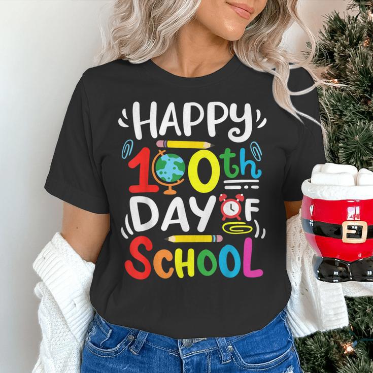 Happy 100th Day Of School 100 Days Of School Teacher Student Women's T-Shirt, gift for family, gift for coworker Happy 100th Day Of School 100 Days Of School Teacher Student Women's T-Shirt, gift for family, gift for coworker