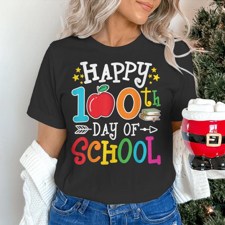 Happy 100th Day Of School Teachers 100 Days Of School Kids Women's T-Shirt, gift for family, gift for coworker Happy 100th Day Of School Teachers 100 Days Of School Kids Women's T-Shirt, gift for family, gift for coworker