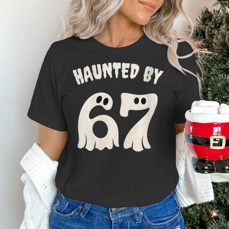 Haunted By 67 Teacher Halloween 6 7 Shirt Women's T-Shirt, gift for family, gift for coworker