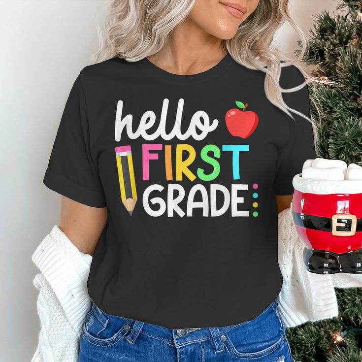 Hello First Grade Team 1st Grade Back To School Teacher Kids Women's T-Shirt, First Grade Teacher Shirts, gift for family, gift for coworker Hello First Grade Team 1st Grade Back To School Teacher Kids Women's T-Shirt, First Grade Teacher Shirts, gift for family, gift for coworker