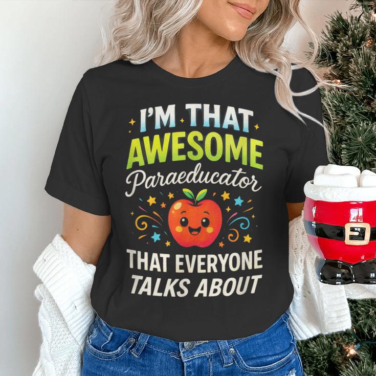 I'm That Awesome Paraeducator Teacher Women's T-Shirt, gift for family, gift for coworker I'm That Awesome Paraeducator Teacher Women's T-Shirt, gift for family, gift for coworker