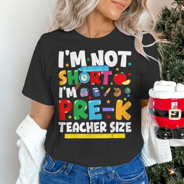 I'm Not Short I'm Pre-K Teacher Size Back To School Teacher Women's T-Shirt, gift for family, gift for coworker