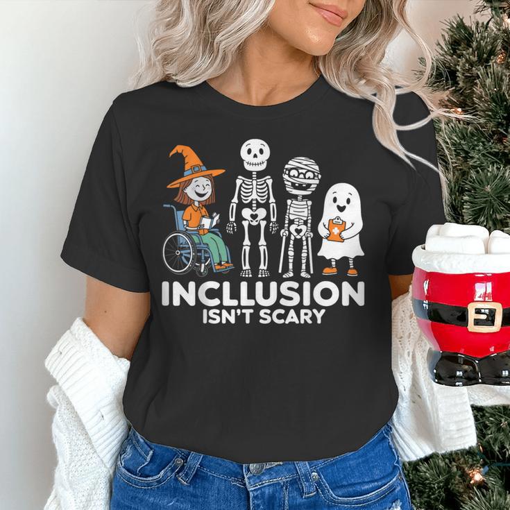 Inclusion Isn't Scary SLP Halloween Costume Sped Teacher Women's T-Shirt, gift for family, gift for coworker