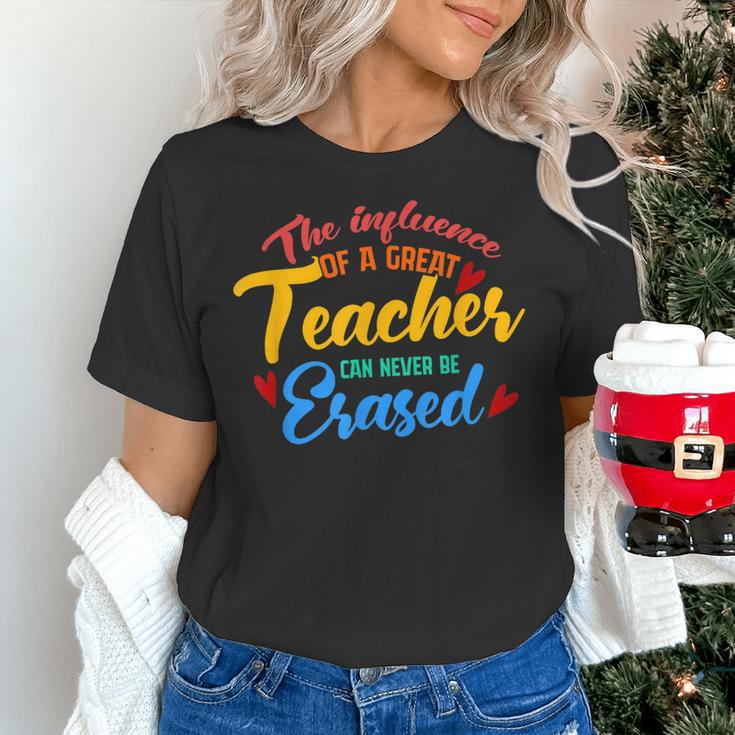 The Influence Of Great Teacher Can Never Be Erased School For Men Women Women's T-Shirt, gift for family, gift for coworker The Influence Of Great Teacher Can Never Be Erased School For Men Women Women's T-Shirt, gift for family, gift for coworker