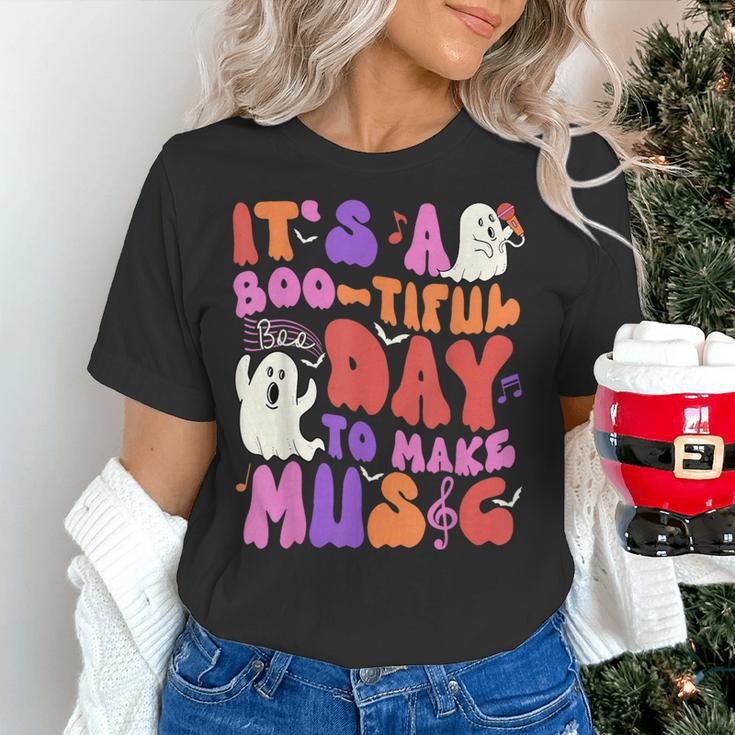 It's a Bootiful Day To Make Music Halloween Music Teacher Women's T-Shirt, gift for family, gift for coworker It's a Bootiful Day To Make Music Halloween Music Teacher Women's T-Shirt, gift for family, gift for coworker