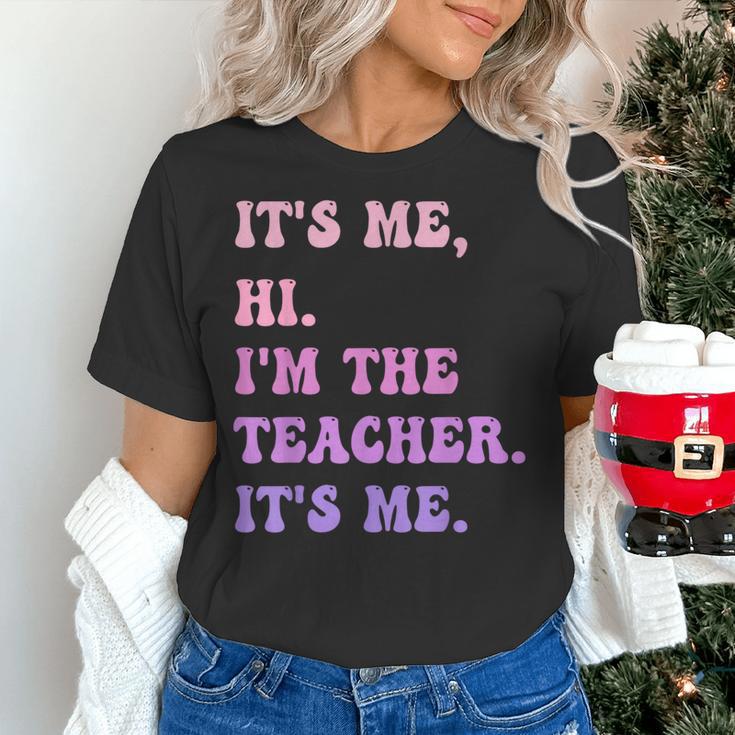 It's Me Hi I'm The TEACHER It's Me Teacher Educator Women's T-Shirt, gift for family, gift for coworker It's Me Hi I'm The TEACHER It's Me Teacher Educator Women's T-Shirt, gift for family, gift for coworker