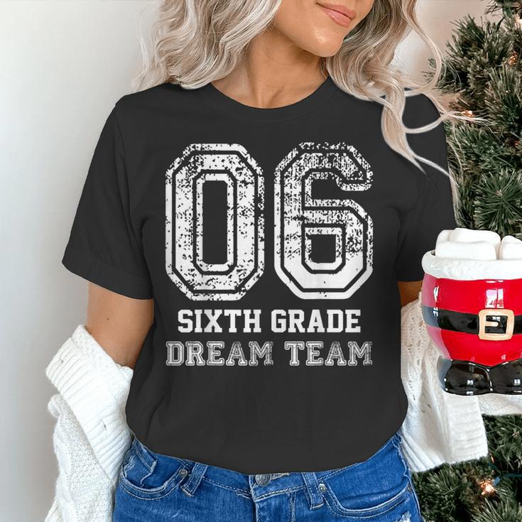 Kids Hello Sixth Back To School 6th Grade Dream Team Teacher Women's T-Shirt, gift for family, gift for coworker Kids Hello Sixth Back To School 6th Grade Dream Team Teacher Women's T-Shirt, gift for family, gift for coworker