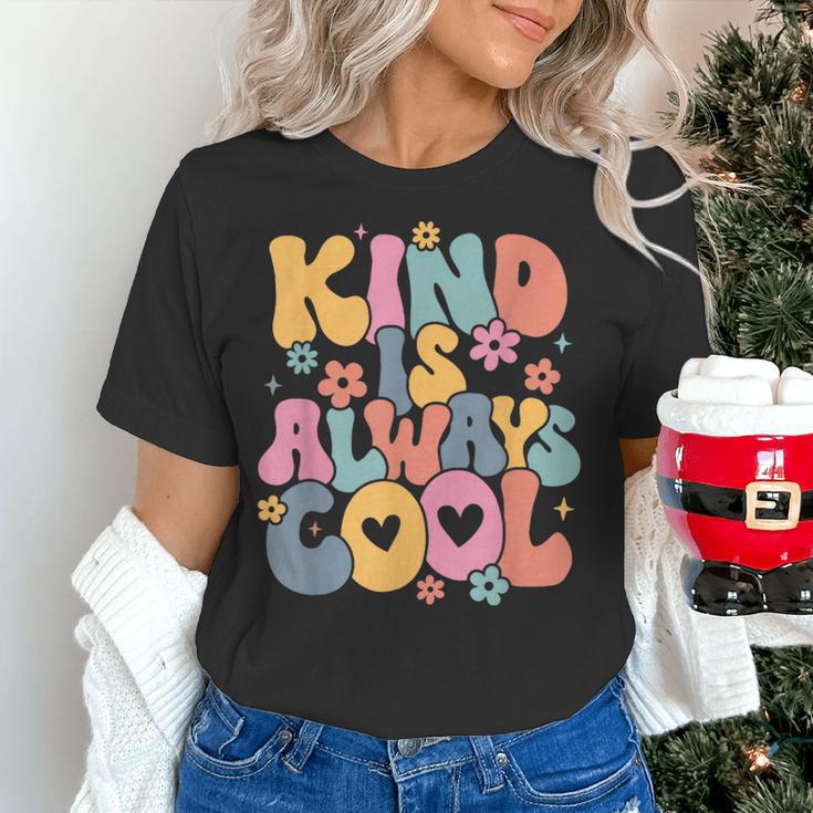 Kind Is Always Cool Groovy Teacher Be Kind Kindness Matters Women's T-Shirt, Groovy Teacher Shirts, gift for family, gift for coworker Kind Is Always Cool Groovy Teacher Be Kind Kindness Matters Women's T-Shirt, Groovy Teacher Shirts, gift for family, gift for coworker