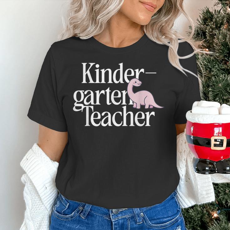 Kindergarten Teacher Dinosaur Back To School Women's T-Shirt, gift for family, gift for coworker