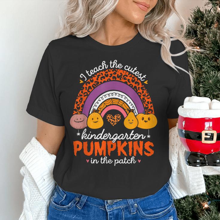 Kindergarten Teacher Pumpkin Patch Cute Women's T-Shirt, gift for family, gift for coworker Kindergarten Teacher Pumpkin Patch Cute Women's T-Shirt, gift for family, gift for coworker