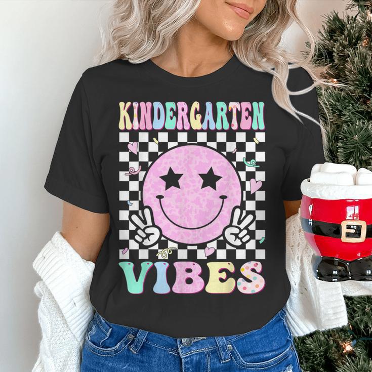 Kindergarten Vibes First Day Of School Kindergarten Teacher Women's T-Shirt, gift for family, gift for coworker Kindergarten Vibes First Day Of School Kindergarten Teacher Women's T-Shirt, gift for family, gift for coworker