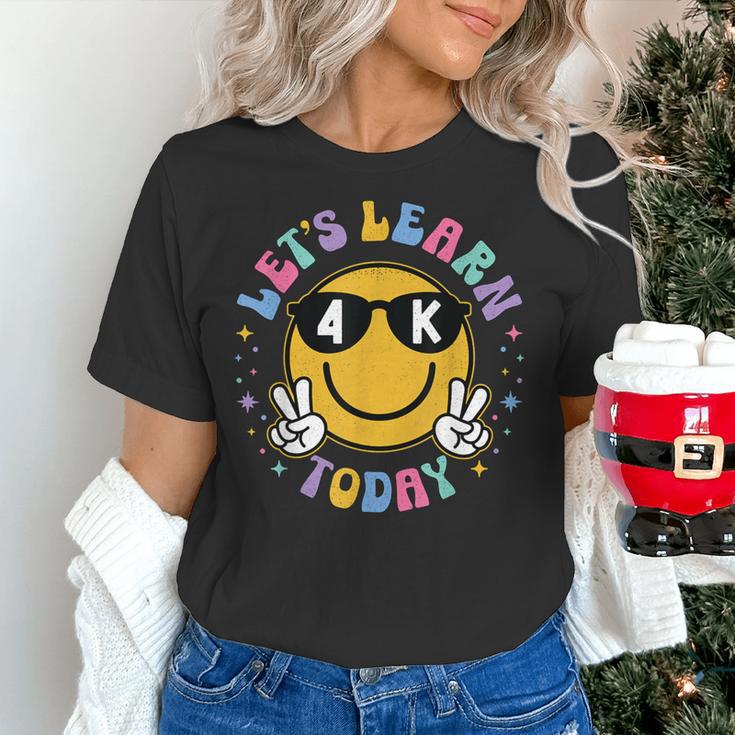 Lets Learn Today Shirt Smile Face 4K Teacher Back To School Women's T-Shirt, gift for family, gift for coworker Lets Learn Today Shirt Smile Face 4K Teacher Back To School Women's T-Shirt, gift for family, gift for coworker