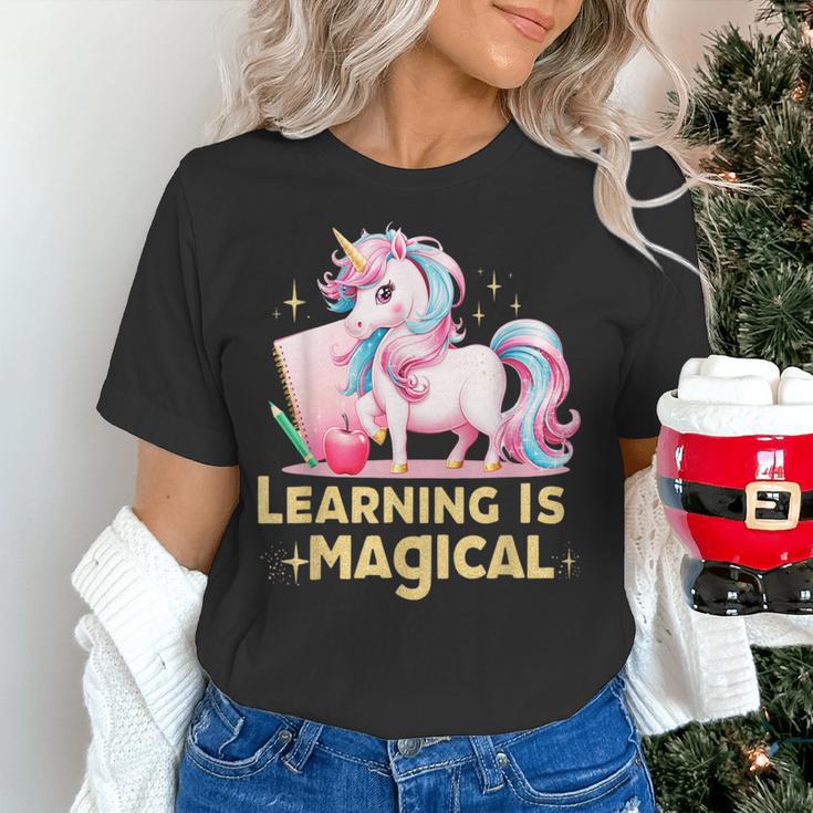 LEARNING IS MAGICAL TEACHER UNICORN BACK TO SCHOOL UNICORN Women's T-Shirt, gift for family, gift for coworker LEARNING IS MAGICAL TEACHER UNICORN BACK TO SCHOOL UNICORN Women's T-Shirt, gift for family, gift for coworker