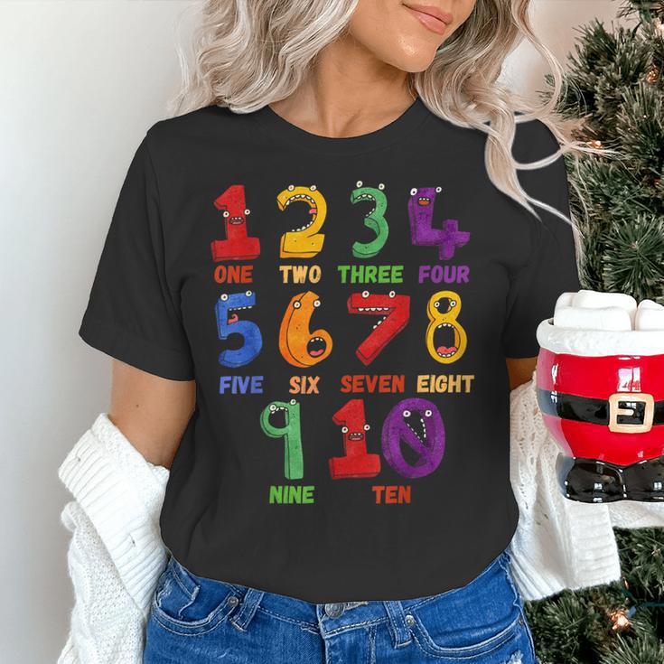 Learning Math Numbers Counting Back To School Teacher For Men Women Girls Kids Women's T-Shirt, gift for family, gift for coworker Learning Math Numbers Counting Back To School Teacher For Men Women Girls Kids Women's T-Shirt, gift for family, gift for coworker
