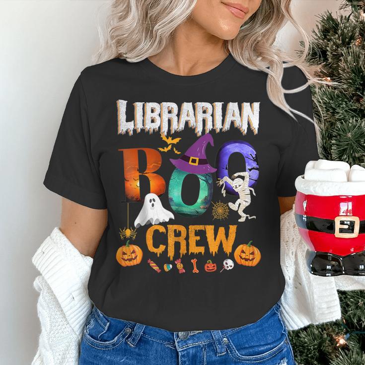 Librarian Boo Crew Teacher Student Halloween Costume Women's T-Shirt, gift for family, gift for coworker Librarian Boo Crew Teacher Student Halloween Costume Women's T-Shirt, gift for family, gift for coworker
