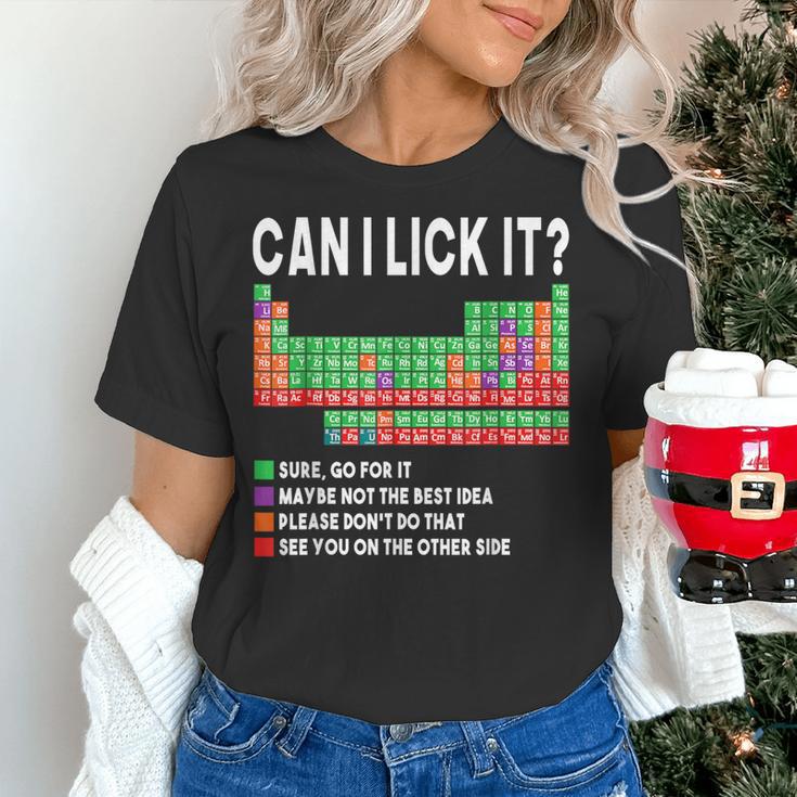 Can I Lick It Periodic Table Science Teacher Boy And Girls Women's T-Shirt, Science Teacher Shirts, gift for family, gift for coworker Can I Lick It Periodic Table Science Teacher Boy And Girls Women's T-Shirt, Science Teacher Shirts, gift for family, gift for coworker