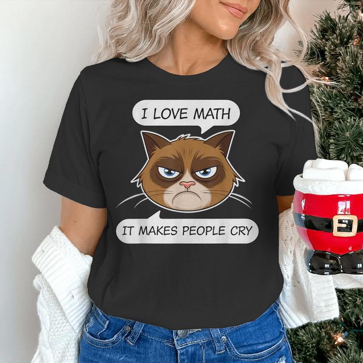 I Love Math It Makes People Cry Math Teacher Women's T-Shirt, gift for family, gift for coworker I Love Math It Makes People Cry Math Teacher Women's T-Shirt, gift for family, gift for coworker