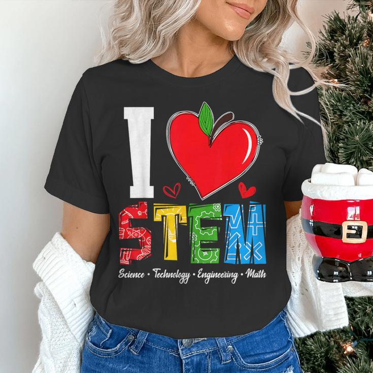 I Love STEM Student Teacher 1st Day Of School Back To School Women's T-Shirt, gift for family, gift for coworker