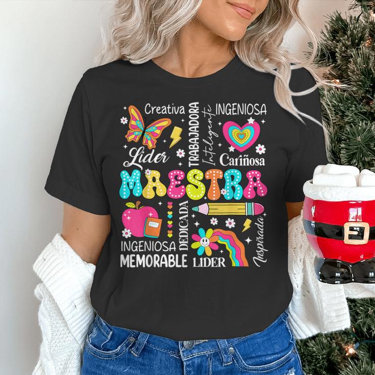 Maestra Spanish Teacher Back To School Maestra De Espanol Women's T-Shirt, gift for family, gift for coworker Maestra Spanish Teacher Back To School Maestra De Espanol Women's T-Shirt, gift for family, gift for coworker