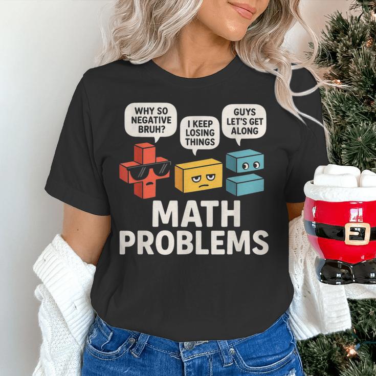 Math Problems Symbols Teacher Back To School Girl Boy Women's T-Shirt, gift for family, gift for coworker