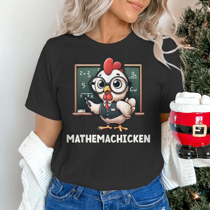 Math Teacher Chicken Mathemachicken Pun Women's T-Shirt, gift for family, gift for coworker Math Teacher Chicken Mathemachicken Pun Women's T-Shirt, gift for family, gift for coworker