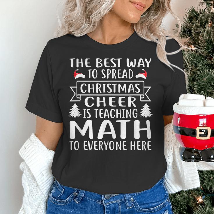 Math Teacher Christmas Mathematics Teacher Women's T-Shirt, gift for family, gift for coworker