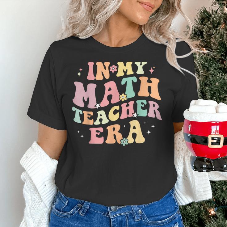 In My Math Teacher Era Retro Back To School Groovy Teacher Men Women Women's T-Shirt, Groovy Teacher Shirts, gift for family, gift for coworker
