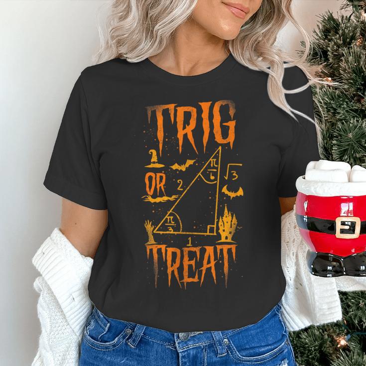 Math Teacher Nerd Student Halloween Trig Or Treat Women's T-Shirt, gift for family, gift for coworker Math Teacher Nerd Student Halloween Trig Or Treat Women's T-Shirt, gift for family, gift for coworker