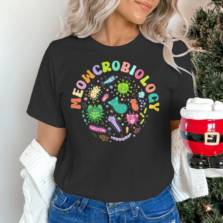Meowcrobiology Cats Microbiology Science Teacher Women's T-Shirt, Science Teacher Shirts, gift for family, gift for coworker Meowcrobiology Cats Microbiology Science Teacher Women's T-Shirt, Science Teacher Shirts, gift for family, gift for coworker