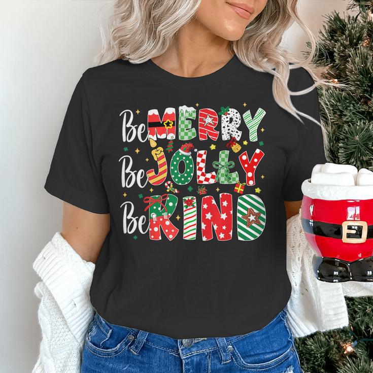 Be Merry Be Jolly Be Kind Merry Christmas Teacher Xmas PJs Women's T-Shirt, gift for family, gift for coworker Be Merry Be Jolly Be Kind Merry Christmas Teacher Xmas PJs Women's T-Shirt, gift for family, gift for coworker