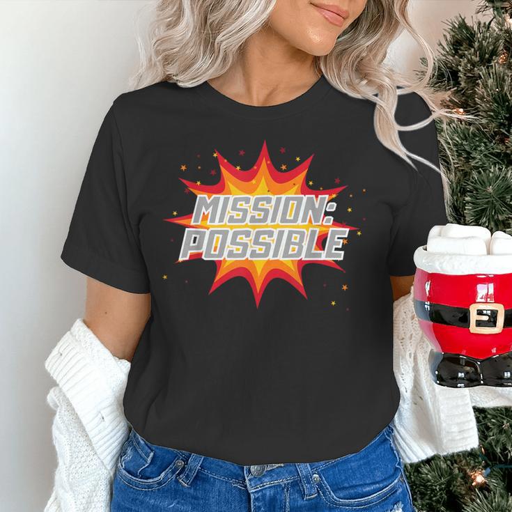 Mission Possible Motivational Inspirational School Teacher Women's T-Shirt, gift for family, gift for coworker Mission Possible Motivational Inspirational School Teacher Women's T-Shirt, gift for family, gift for coworker