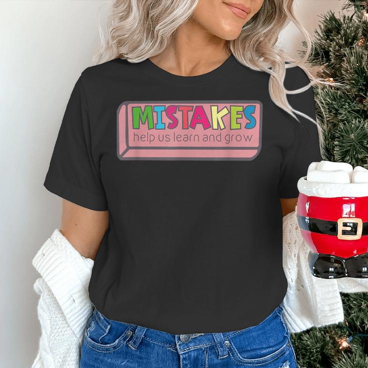 Mistakes Help Us Grow And Learn Teacher Women's T-Shirt, gift for family, gift for coworker Mistakes Help Us Grow And Learn Teacher Women's T-Shirt, gift for family, gift for coworker