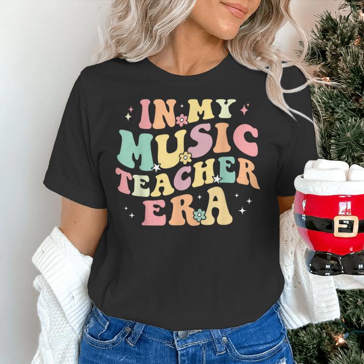 In My Music Teacher Era Retro Back To School Musician Band Men Women Women's T-Shirt, gift for family, gift for coworker