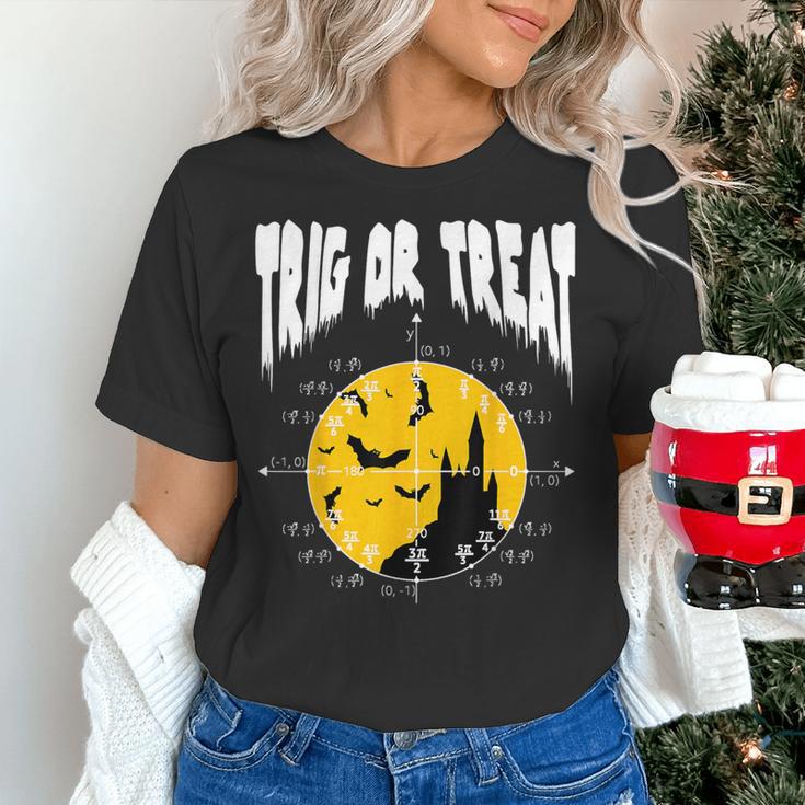 Nerdy Trig Or Treat Halloween Costume Math Teacher Women's T-Shirt, gift for family, gift for coworker