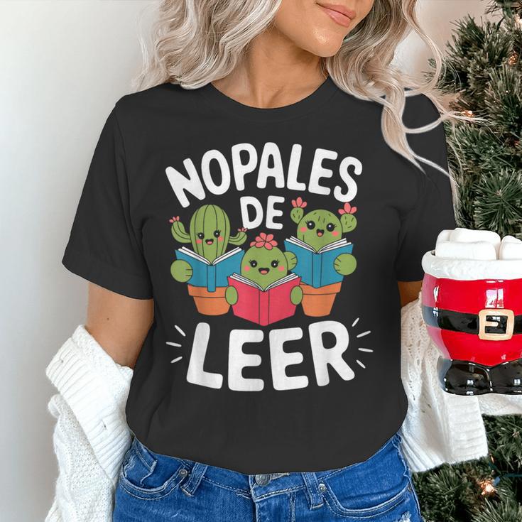 Nopales De Leer Bilingual Teacher Maestra Spanish Teacher Women's T-Shirt, gift for family, gift for coworker Nopales De Leer Bilingual Teacher Maestra Spanish Teacher Women's T-Shirt, gift for family, gift for coworker