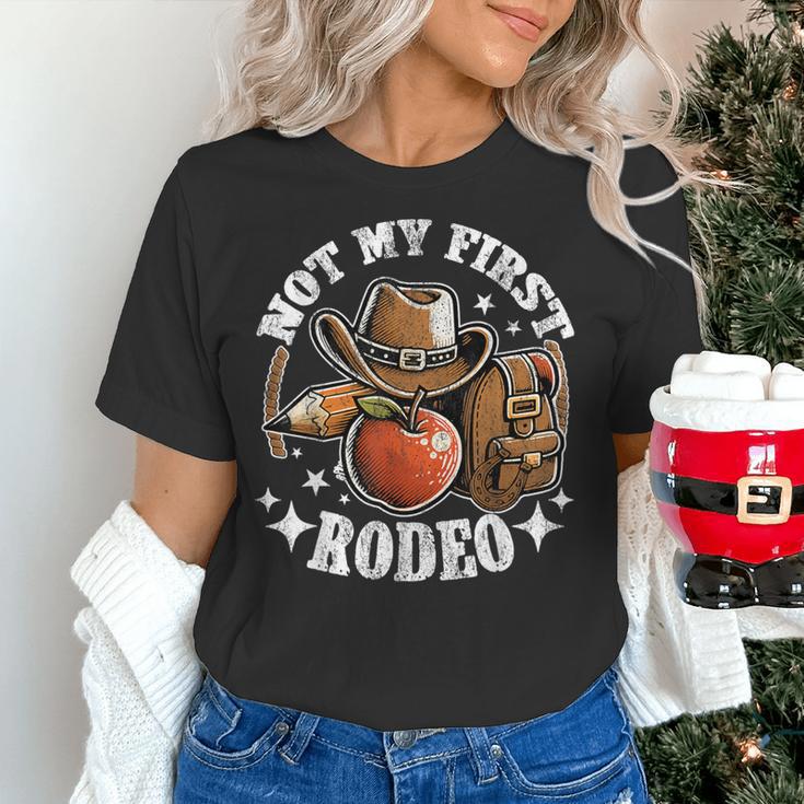Not My First Rodeo Back To School Teacher Women's T-Shirt, gift for family, gift for coworker