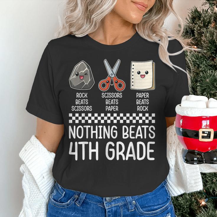 Nothing Beats 4th Grade Back To School Kids Teachers Women's T-Shirt, gift for family, gift for coworker